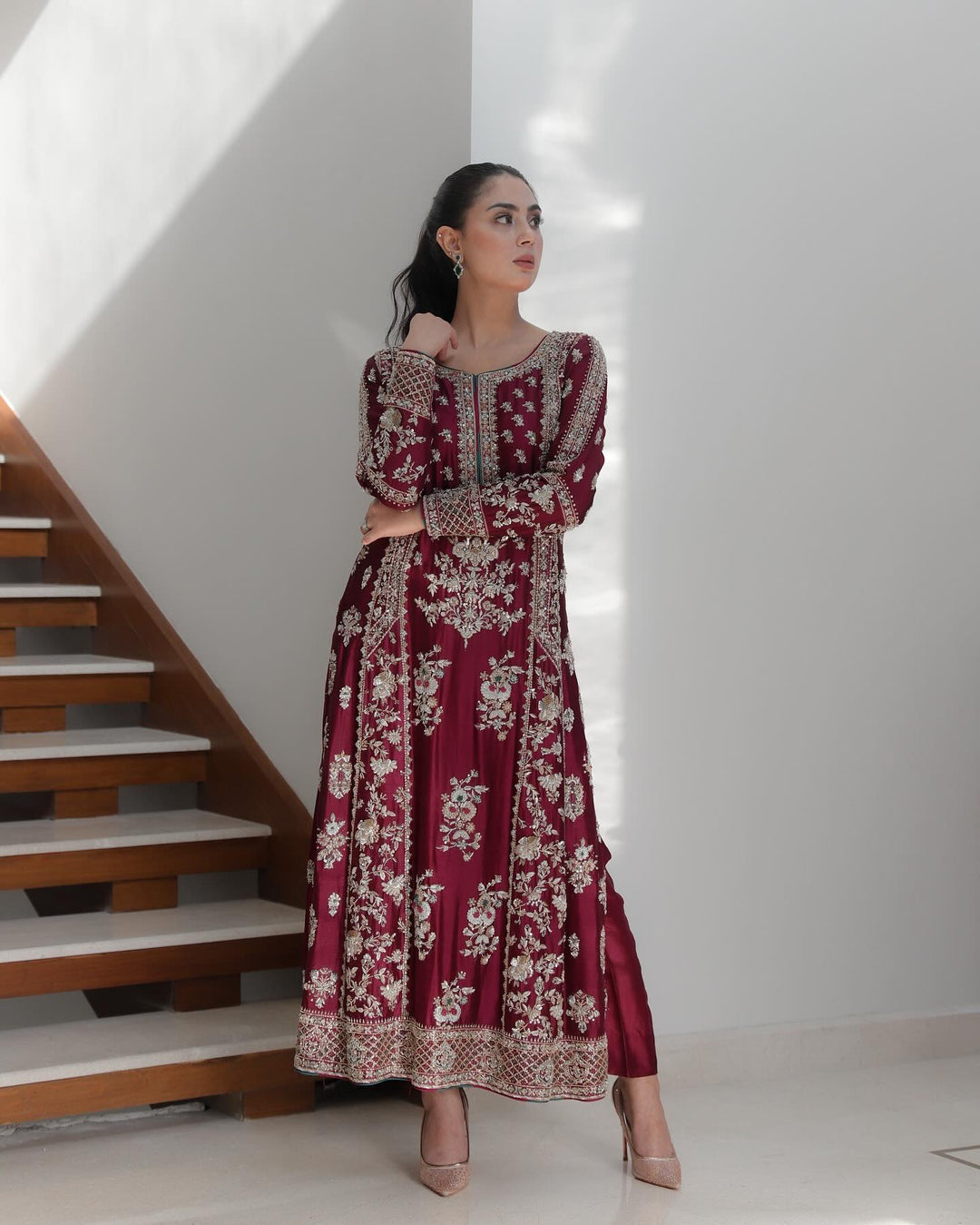 Pure Sheesha Silk Handmade Suit