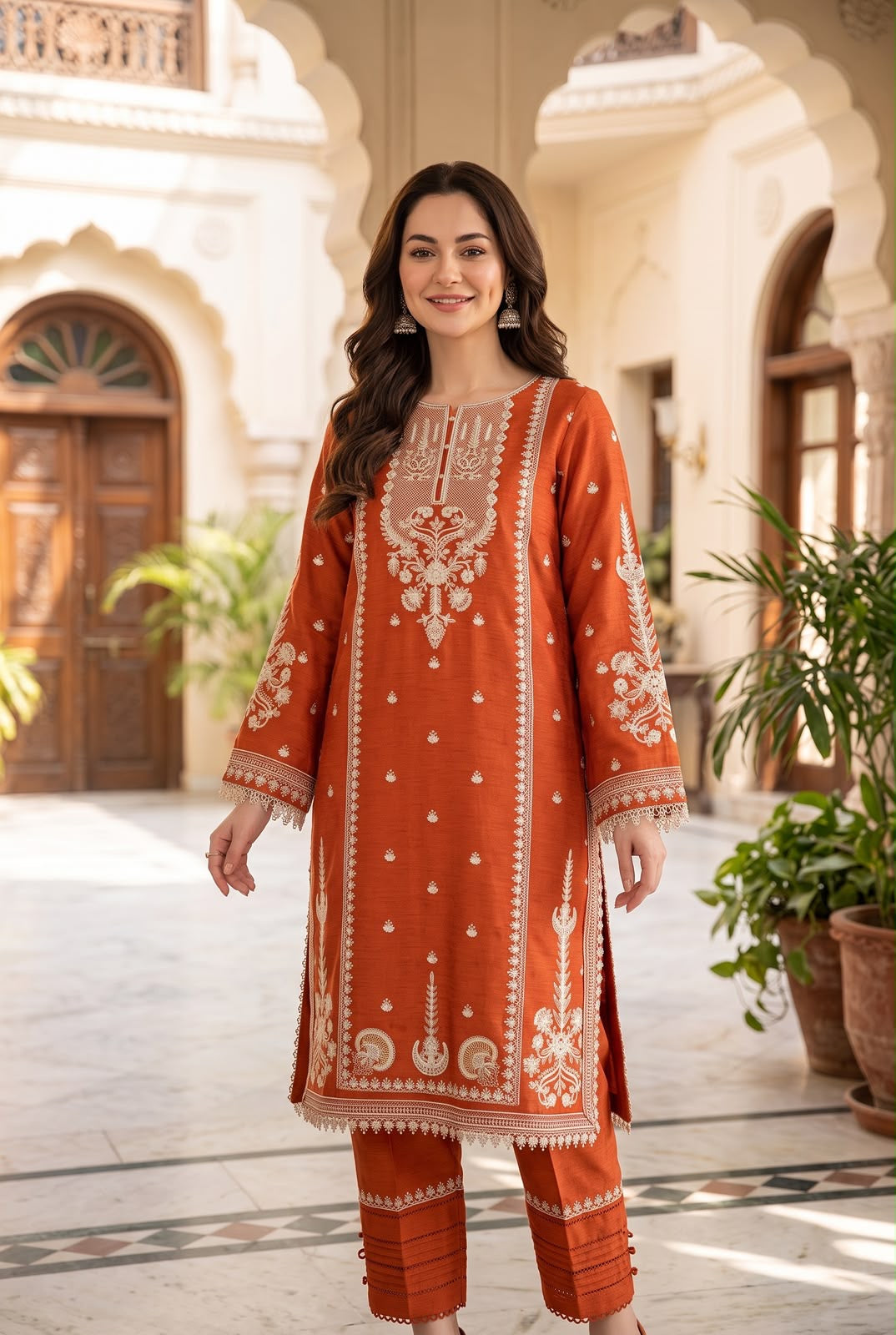 Embroidered Luxury Winter Creation 2 Pc