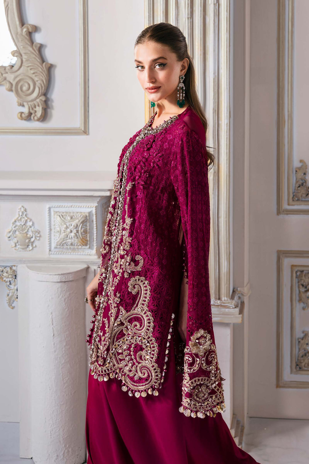 Maria B Luxury Embroidered Chiffon Unstitched Suit