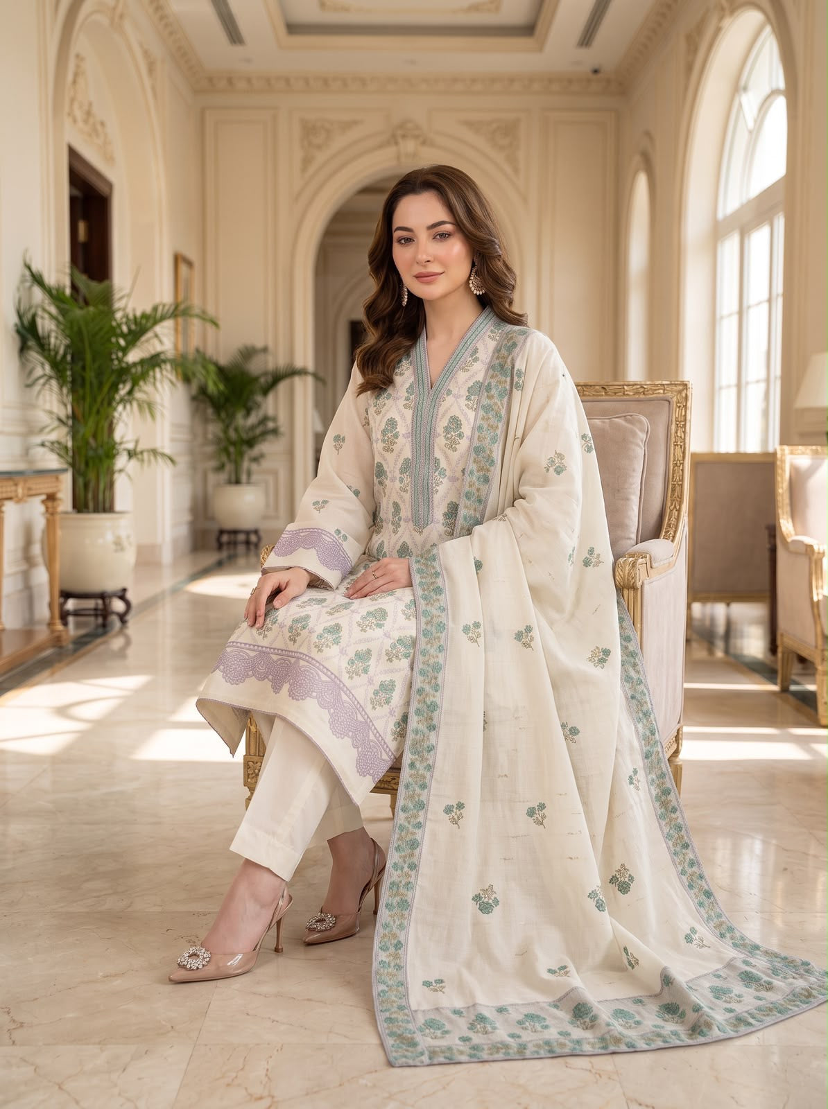 Embroidered Luxury Winter Creation 26'