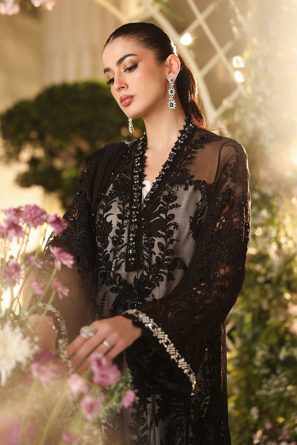 Maria B Embroidered Luxury Chiffon Dress