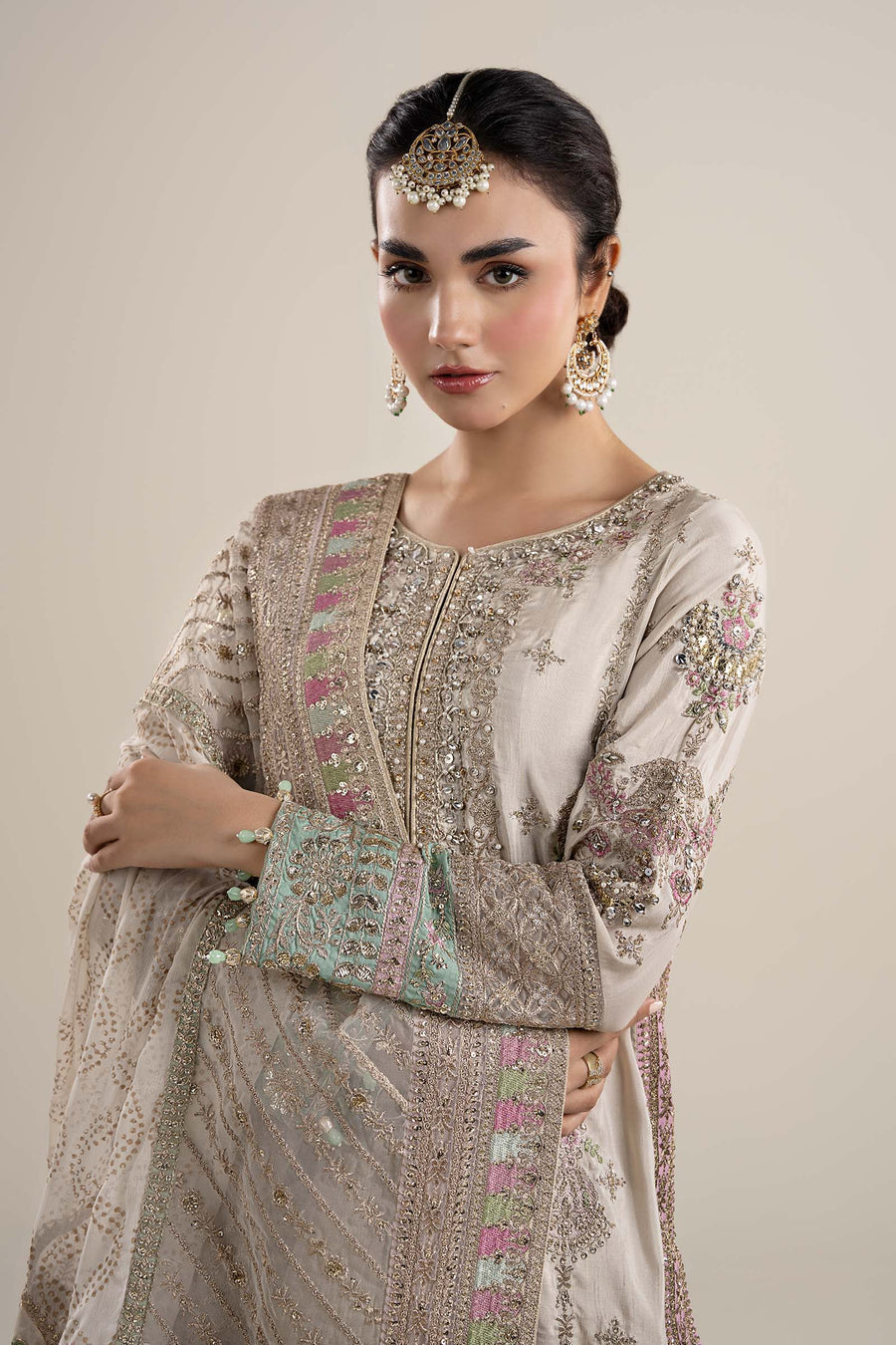 Maria B 3 Pc Embroidered Suit