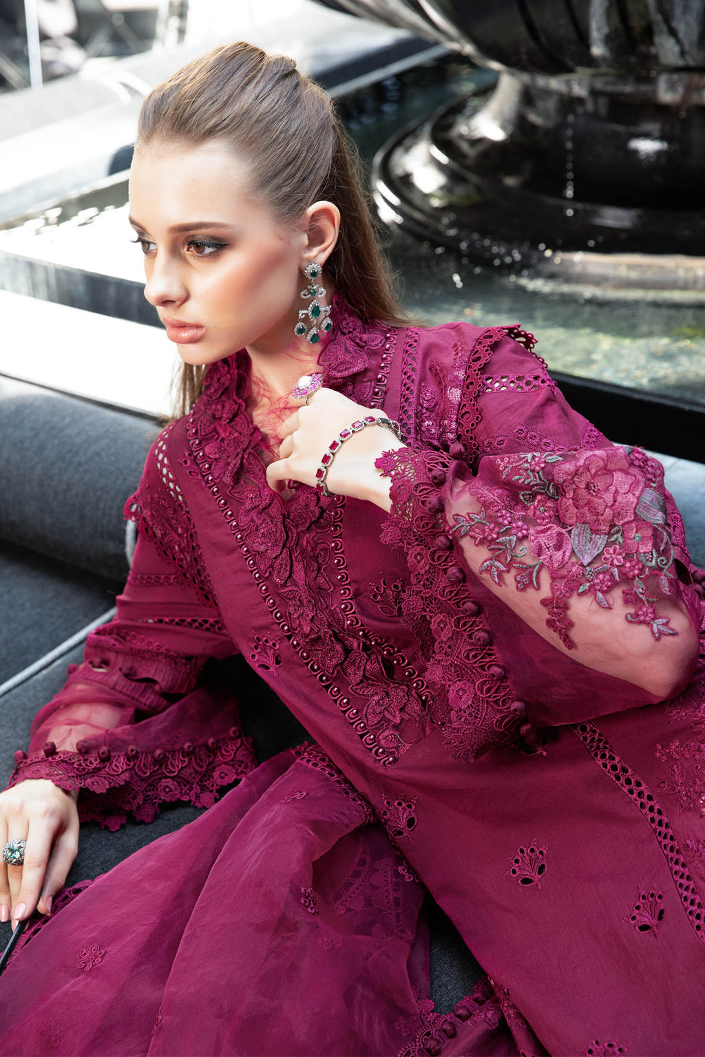 Maria B Embroidered Luxury Lawn