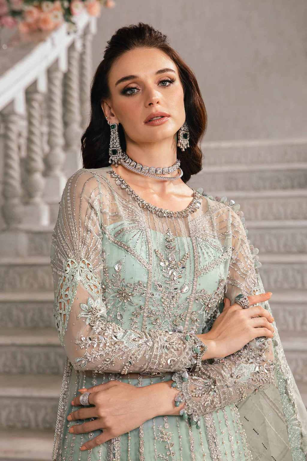 Maria B Luxury Embroidered Suit