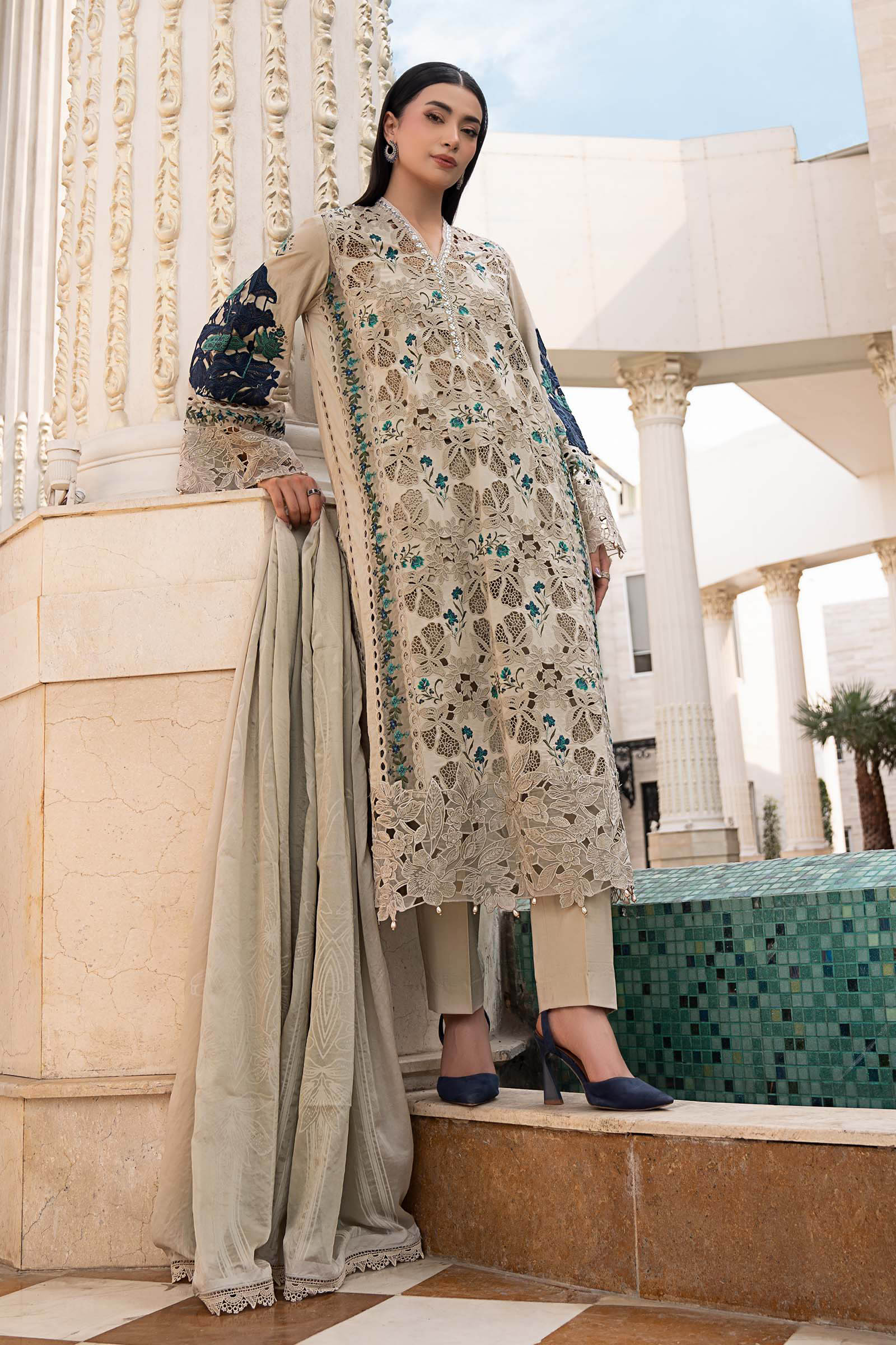 Maria B Embroidered Luxury Lawn