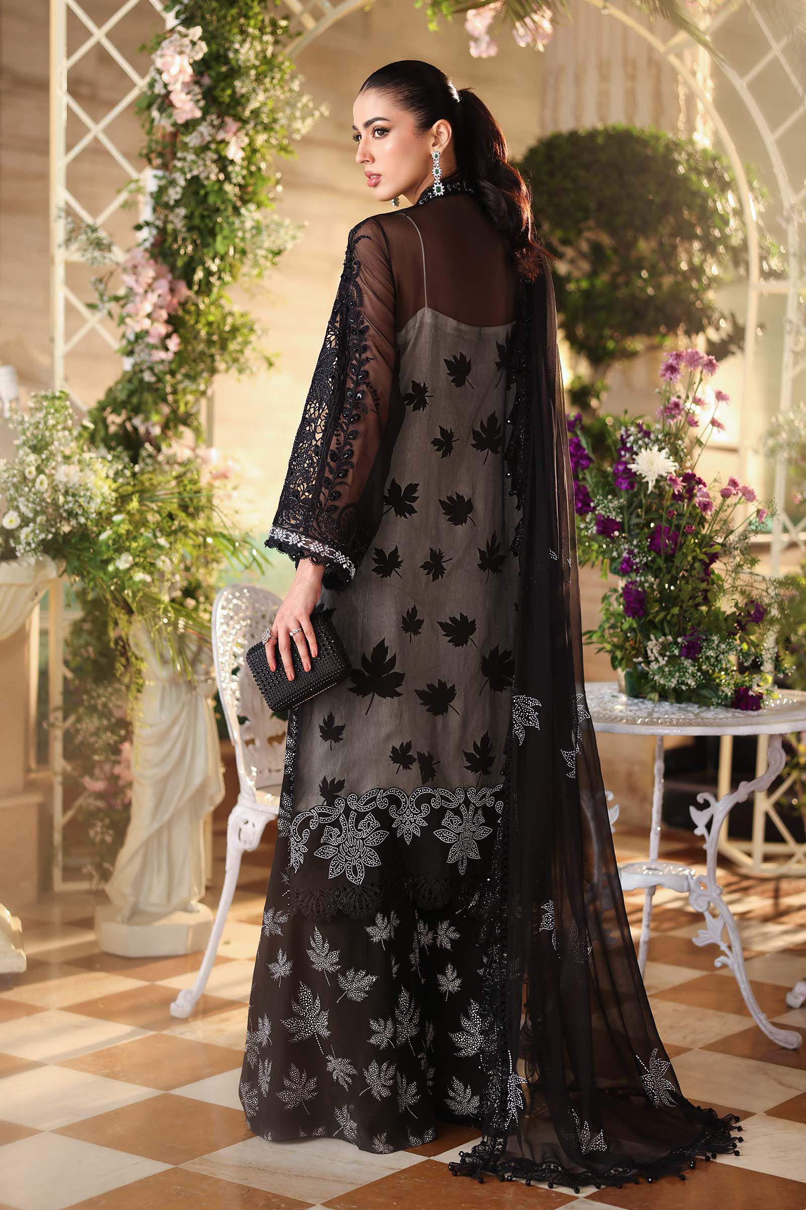 Maria B Embroidered Luxury Chiffon Dress