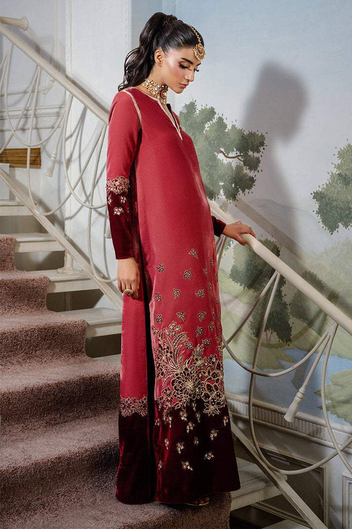 Cherry Wine Designer Wear Dress