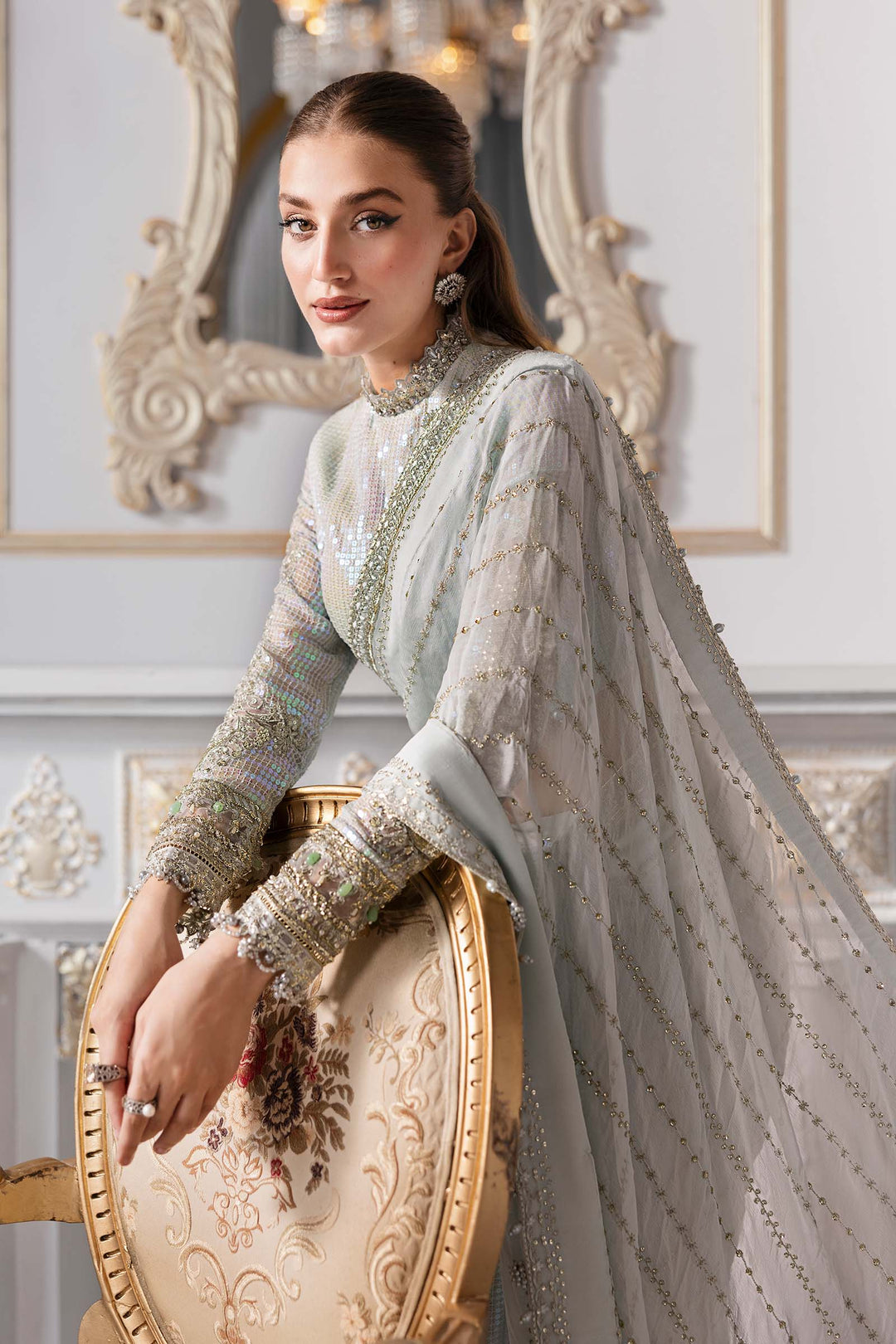Maria B Luxury Embroidered Chiffon