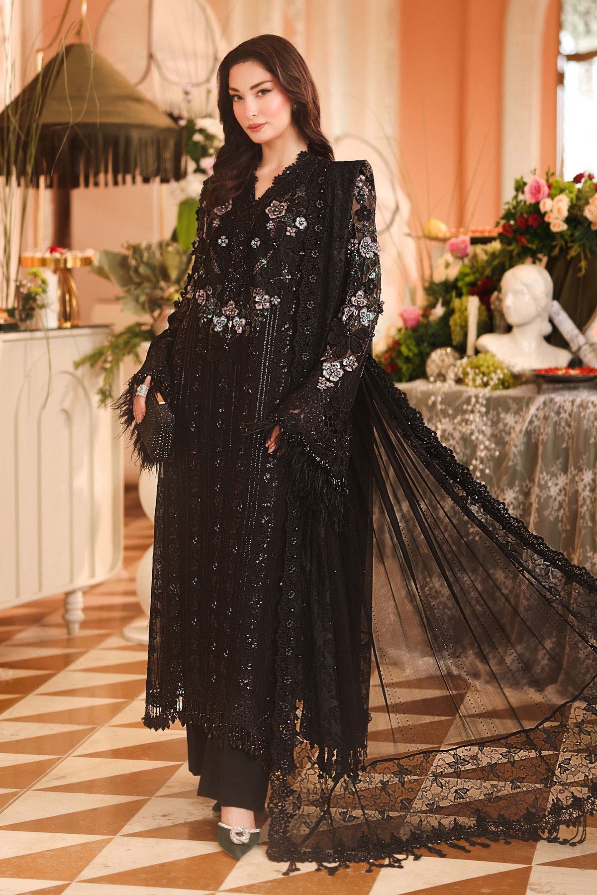 Maria B Embroidered Luxury Chiffon