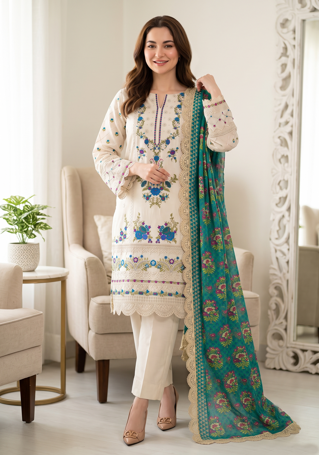 Ghani Embroidered Luxury Lawn