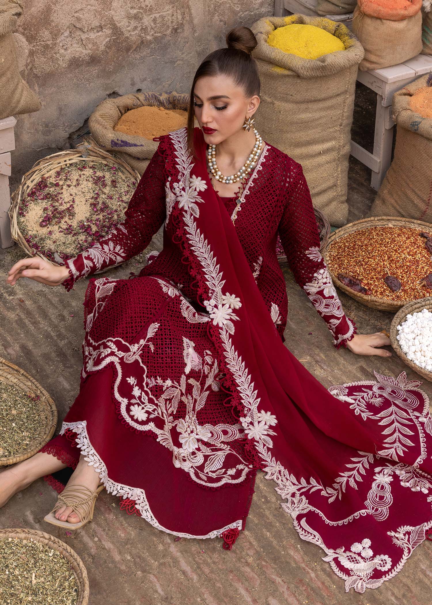 Crimson Luxury Lawn