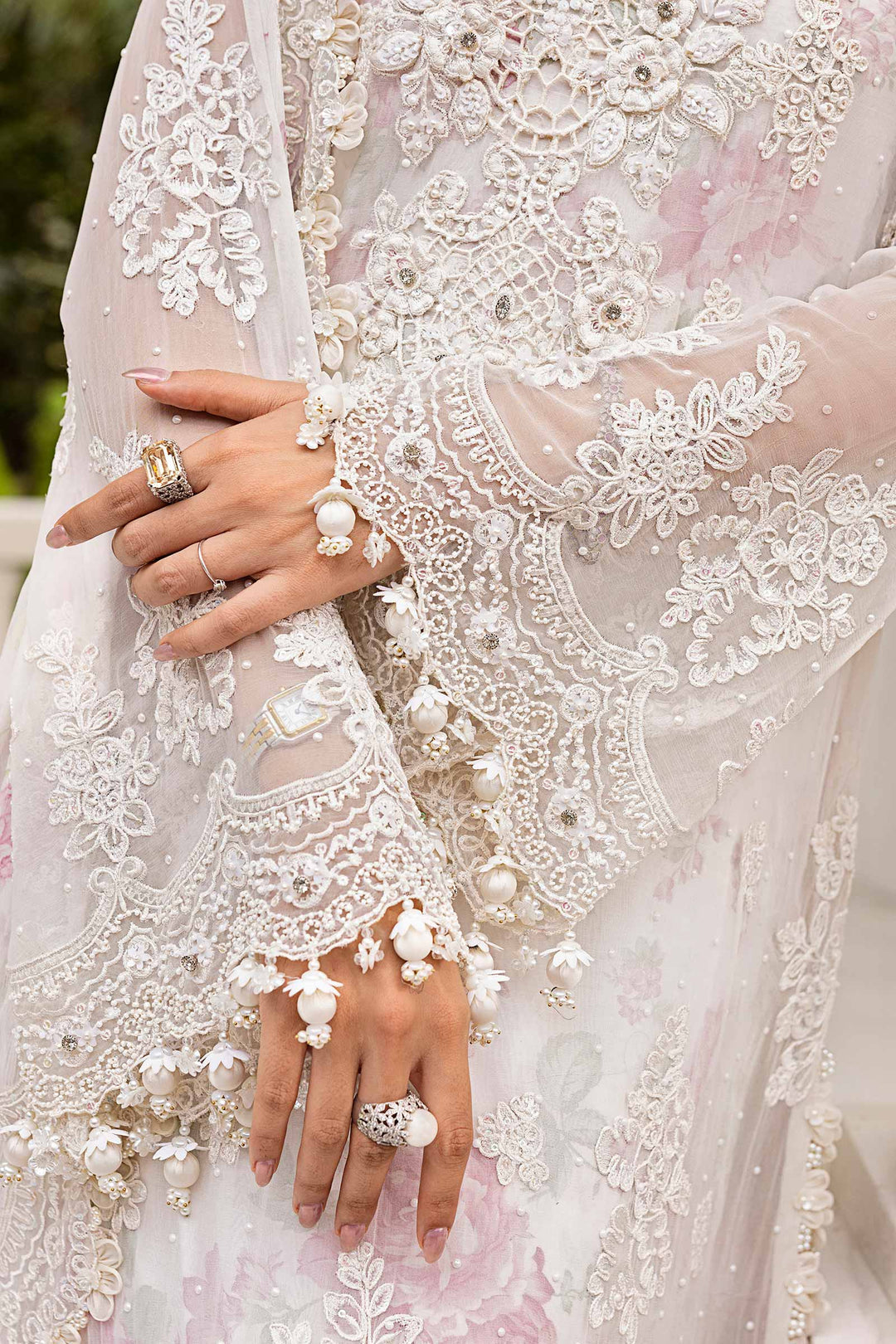 Maria B Embroidered Chiffon Suit