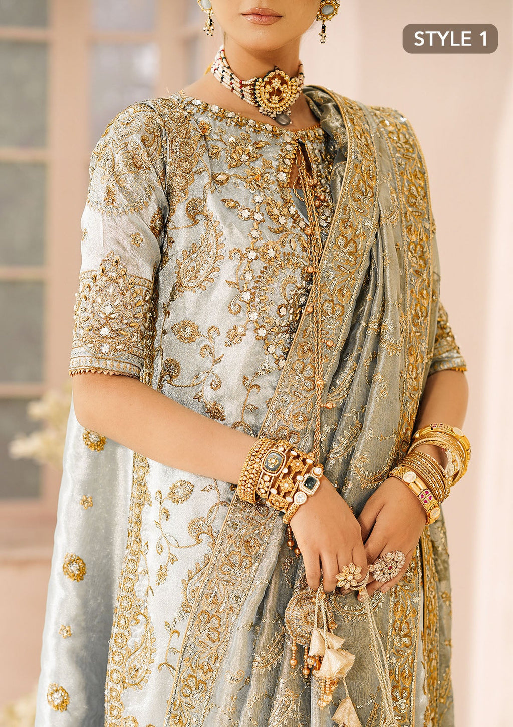 Aik Atelier Pure Tussel Silk Wedding Wear