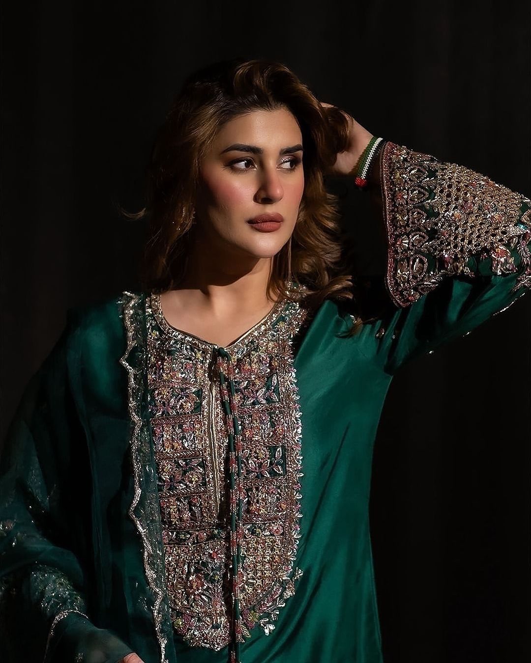Kubra Raw Silk Unstitched Suit