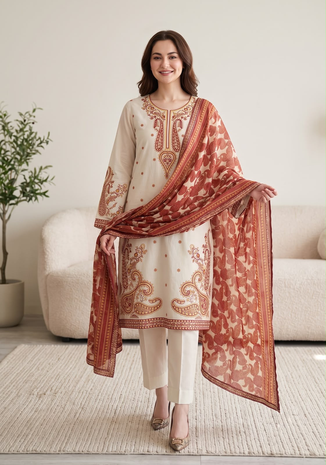 Ghani Embroidered Luxury Lawn