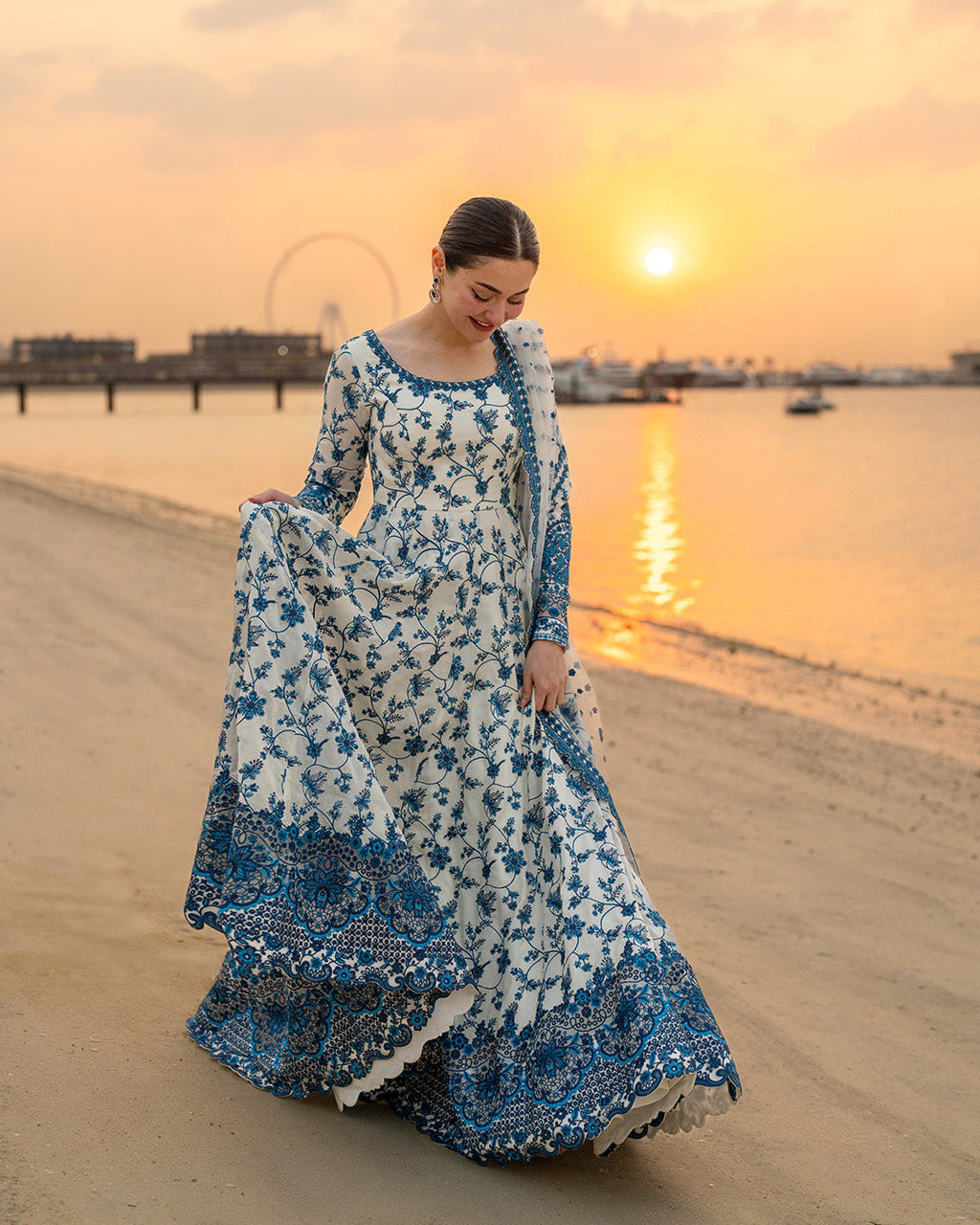 Faiza Saqlain Embroidered Luxury Lawn