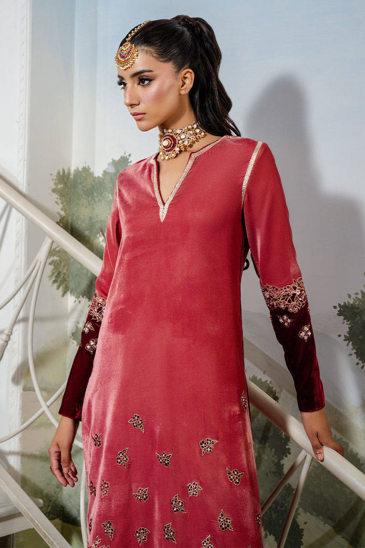 Cherry Wine Designer Wear Dress