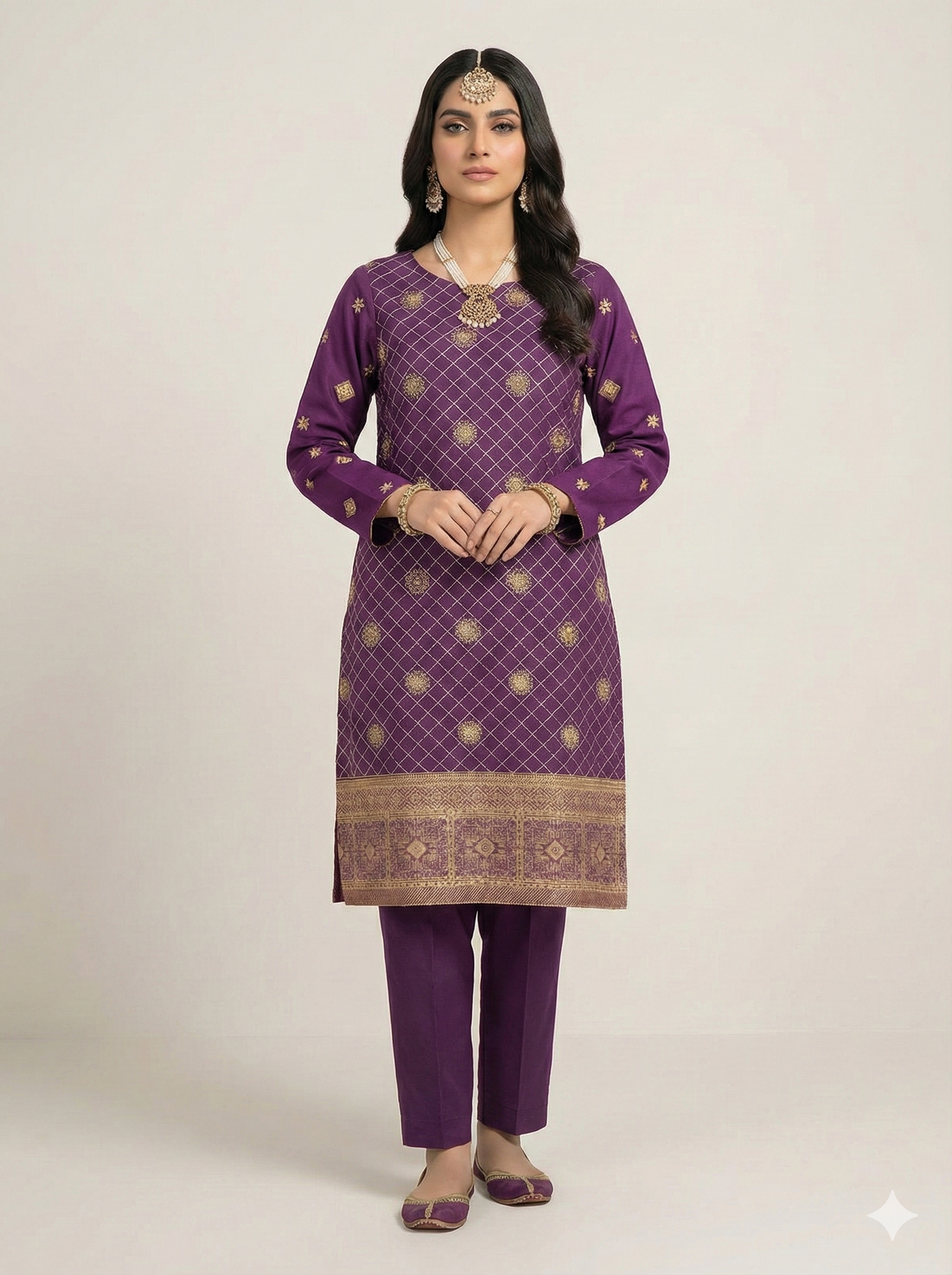 Embroidered Karandi 2 pcs