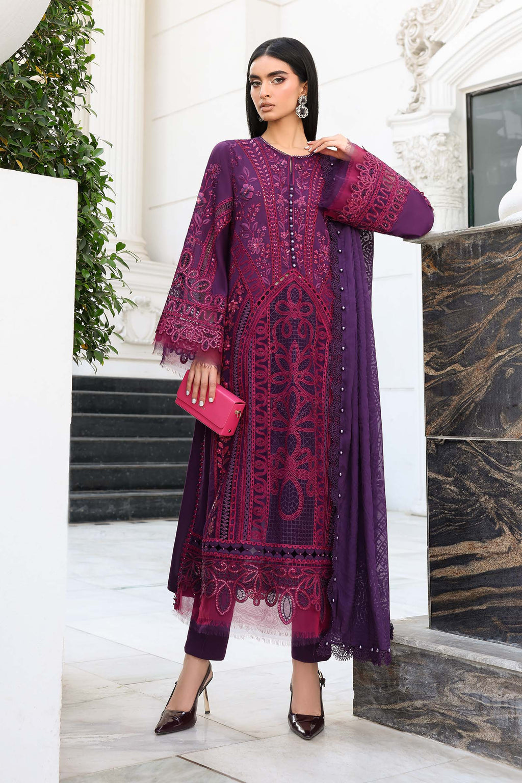 Maria B Embroidered Luxury Lawn