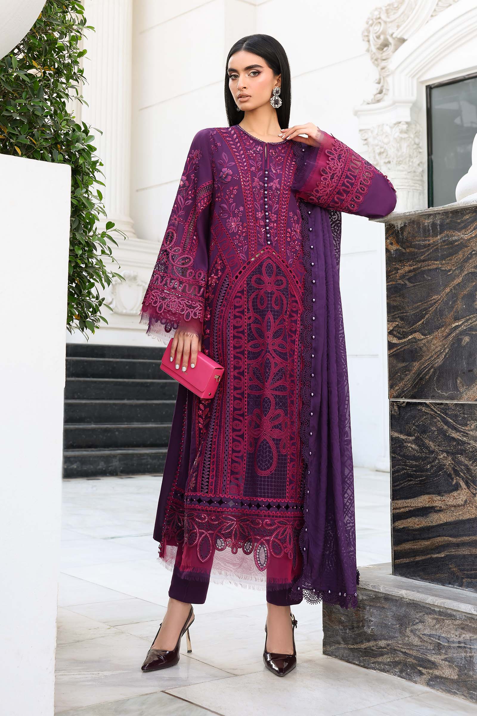 Maria B Embroidered Luxury Lawn