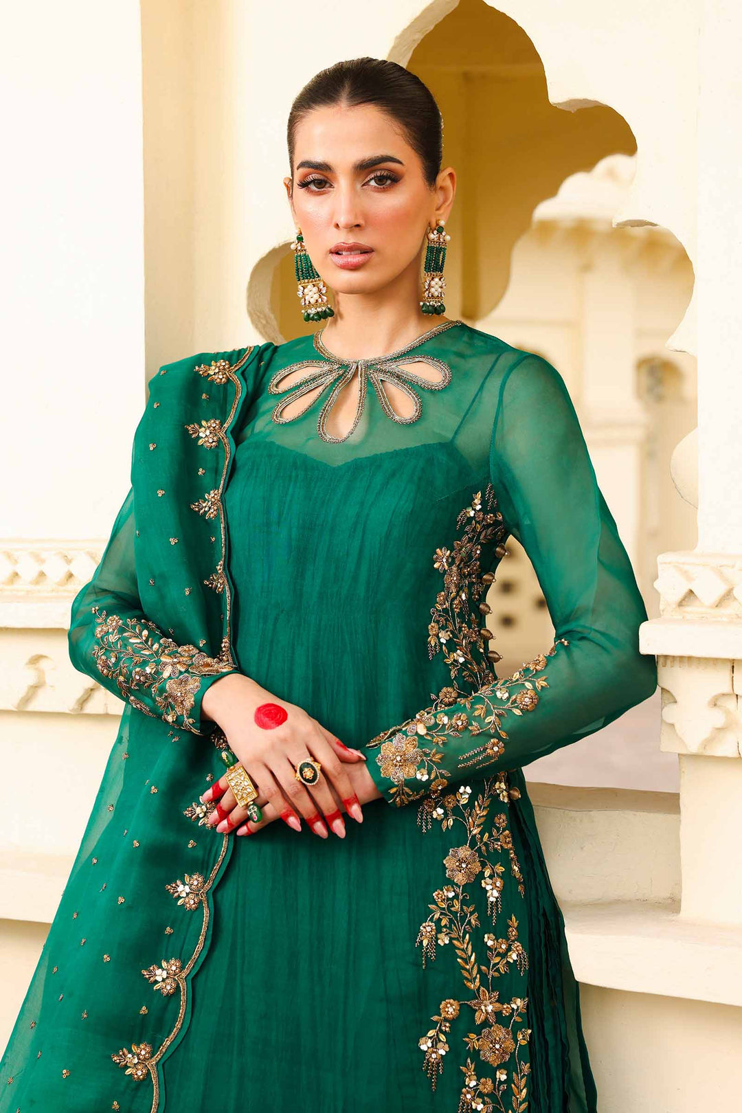 Maria B Unstitched Handwork Suit