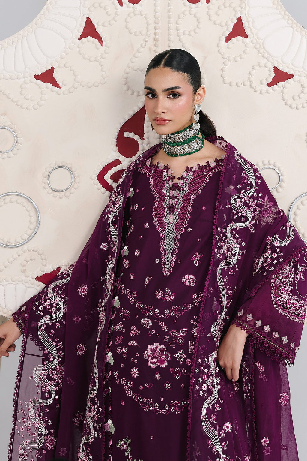 Qalamkar Embroidered Luxury Lawn