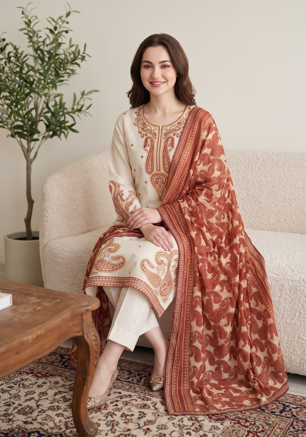 Ghani Embroidered Luxury Lawn