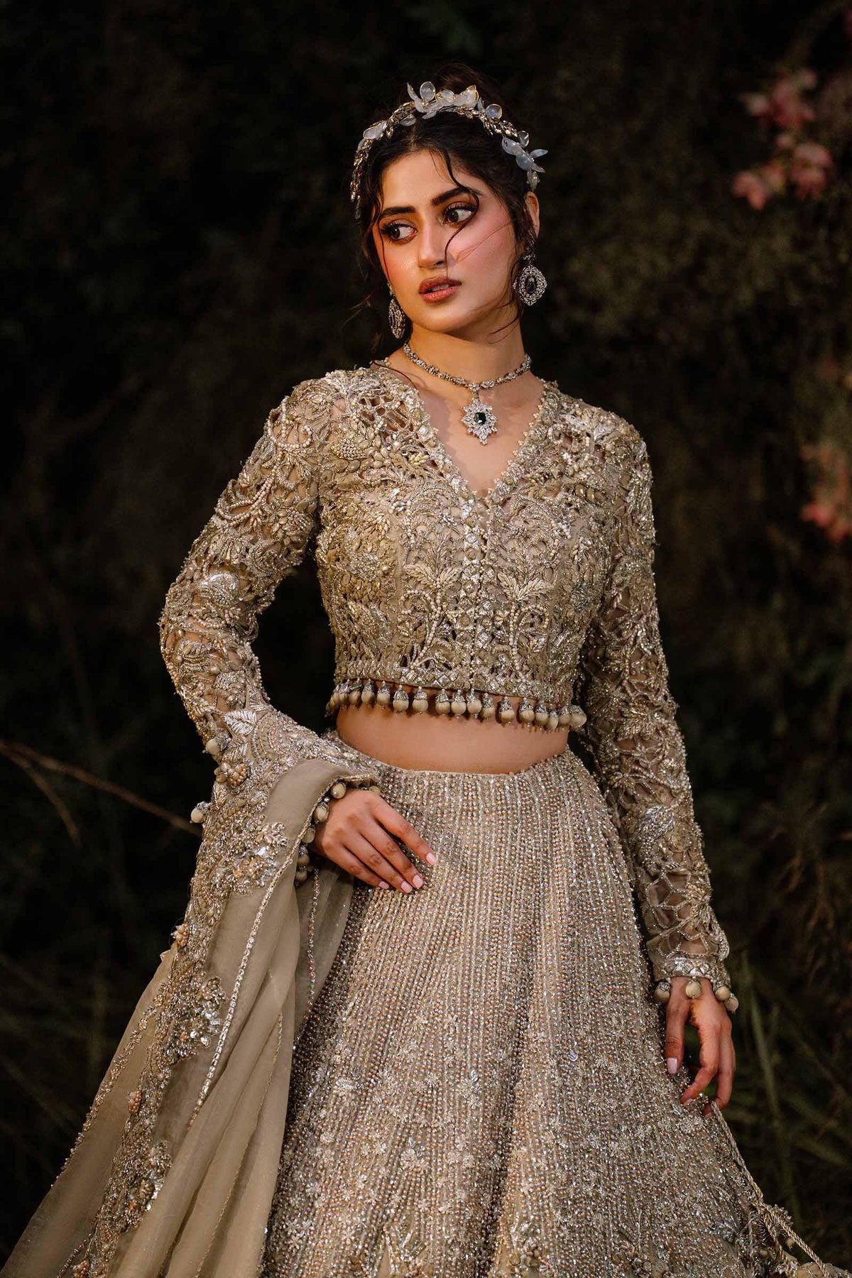 Maria B Embroidered Luxury Bridal Dress