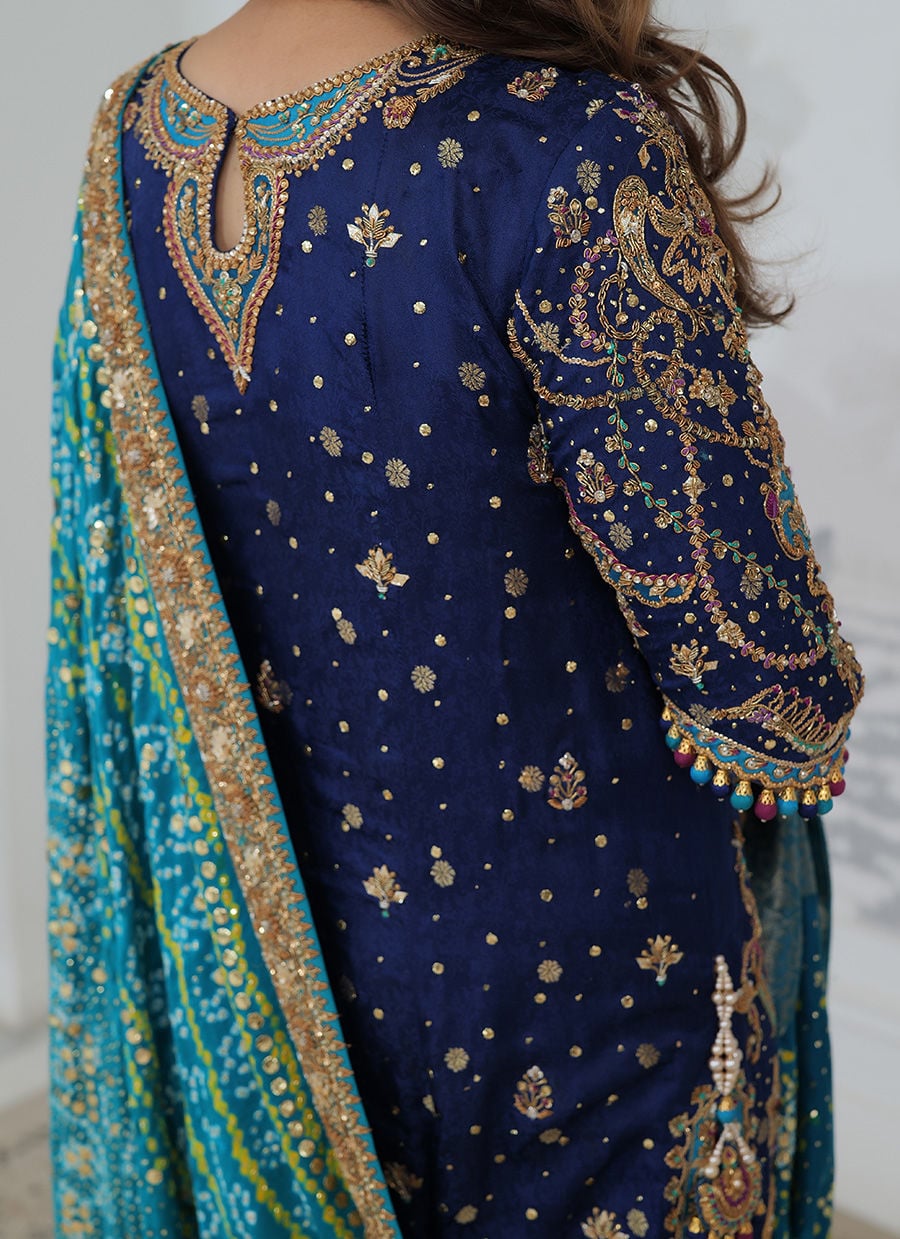Farah Talib Aziz Hand Work Suit