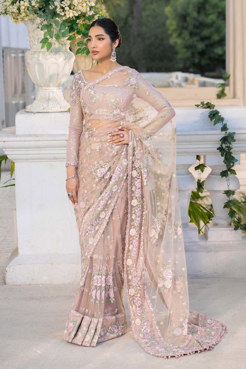 Maria B Luxury Embroidered Saree