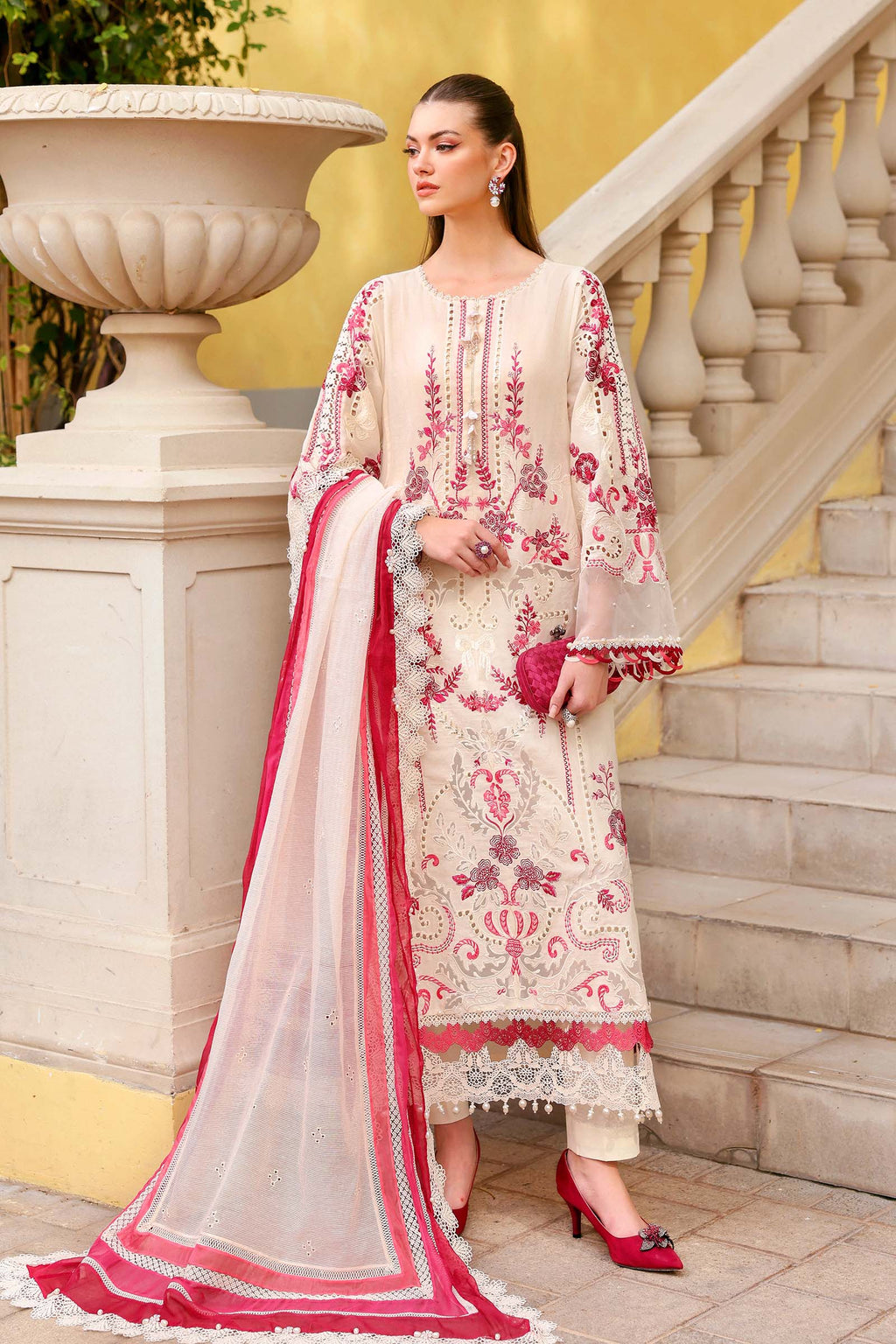 Maria B Embroidered Luxury Lawn