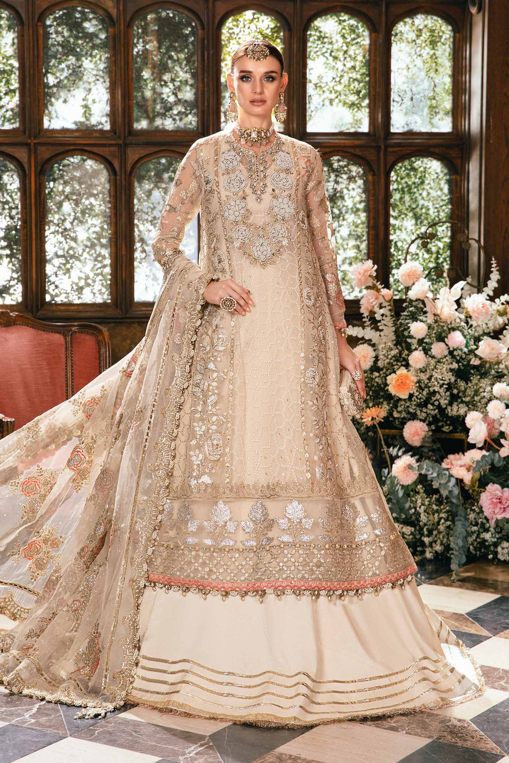 Maria B Luxury Embroidered Suit