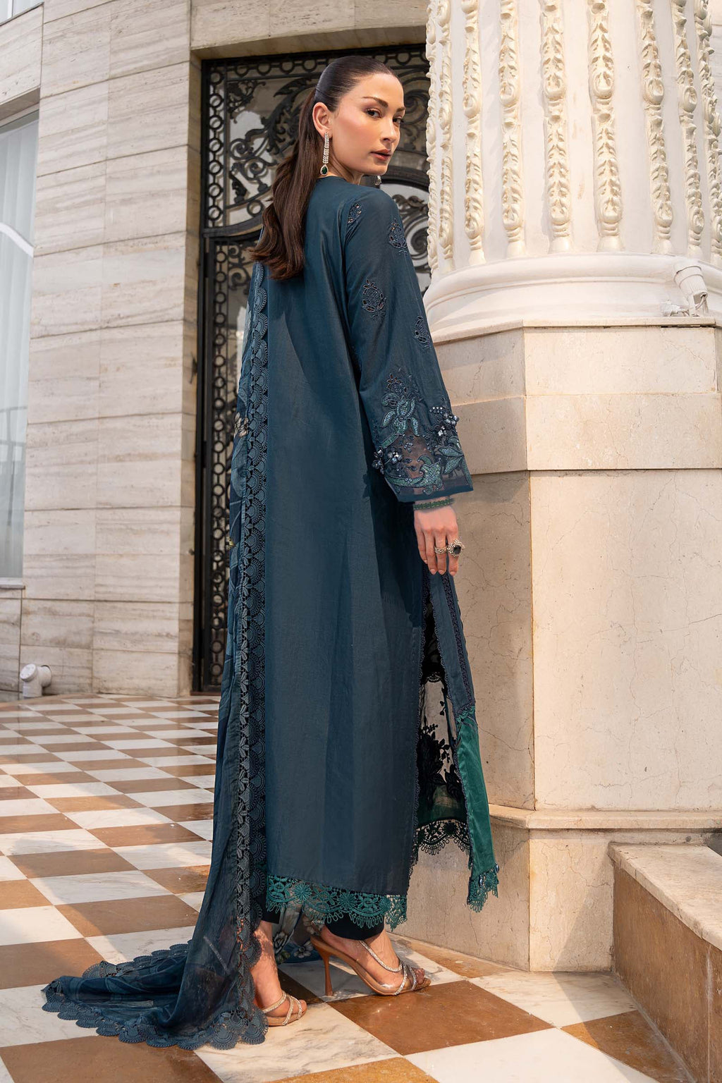Maria B Embroidered Luxury Lawn