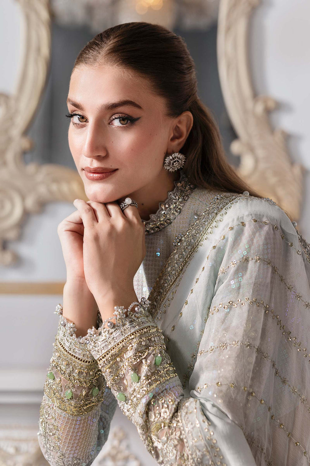 Maria B Luxury Embroidered Chiffon