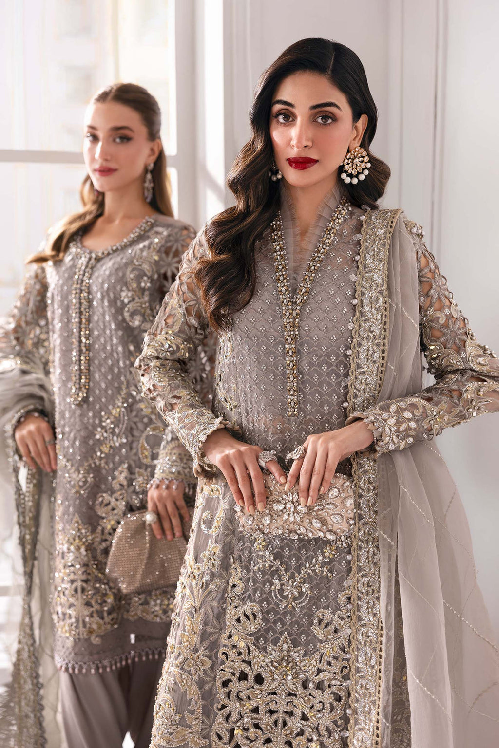 Maria B Embroidered Organza Suit