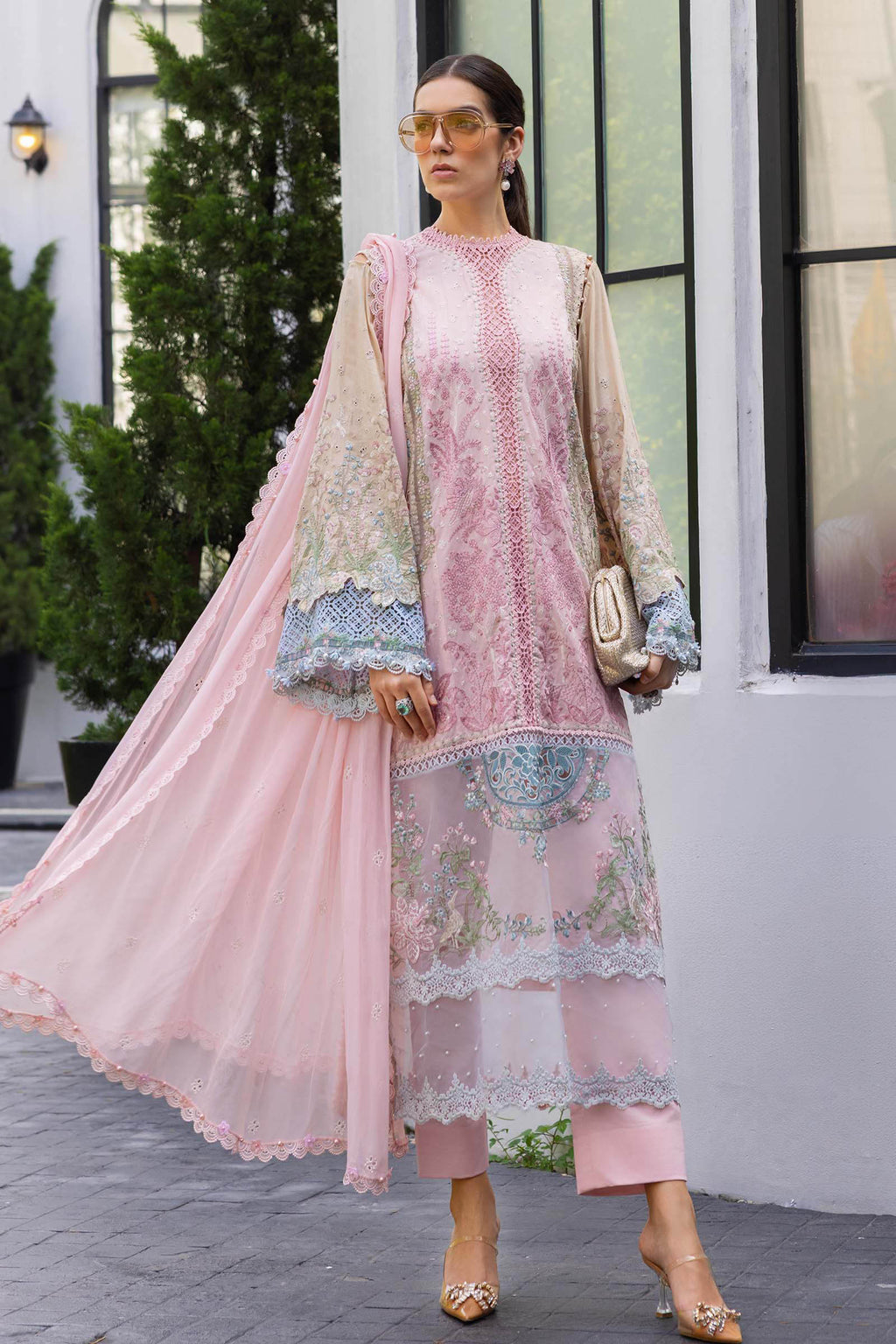 Maria B Embroidered Luxury Lawn Dress