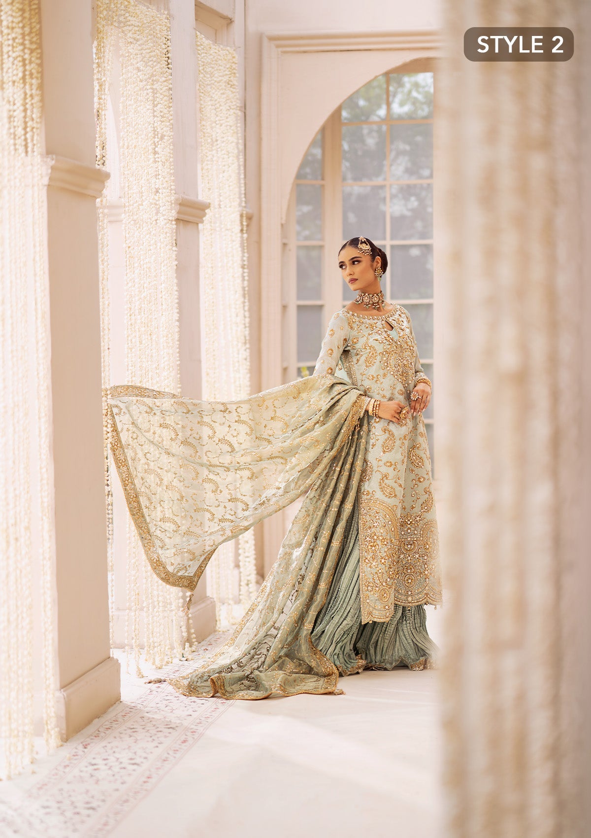 Aik Atelier Pure Tussel Silk Wedding Wear