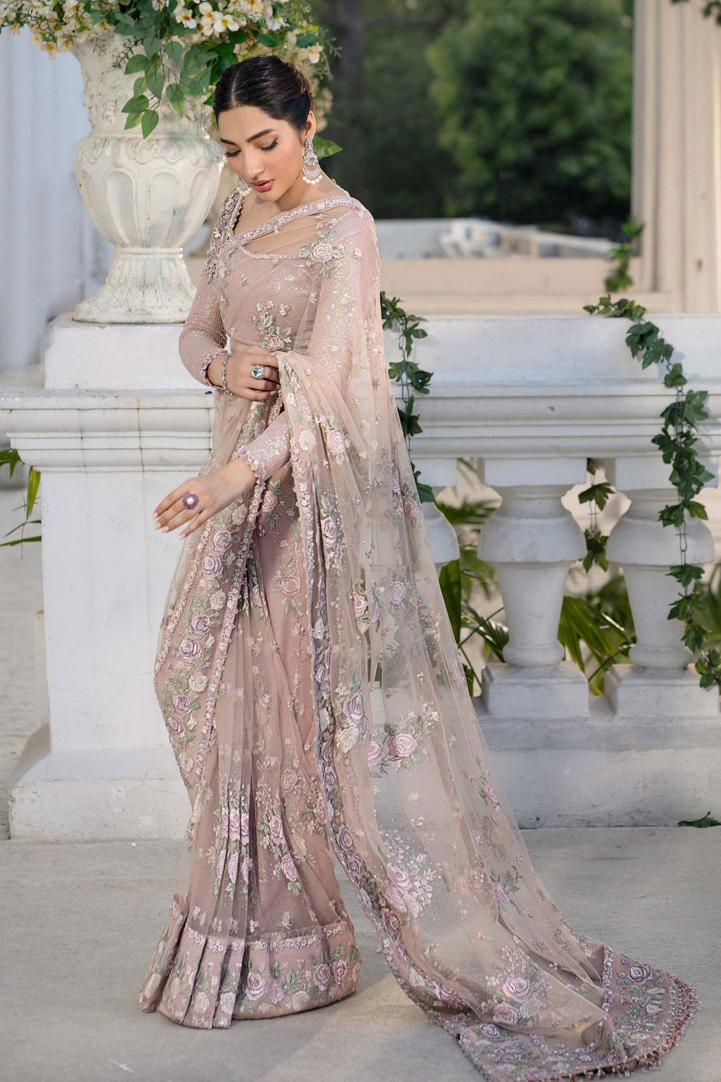 Maria B Luxury Embroidered Saree