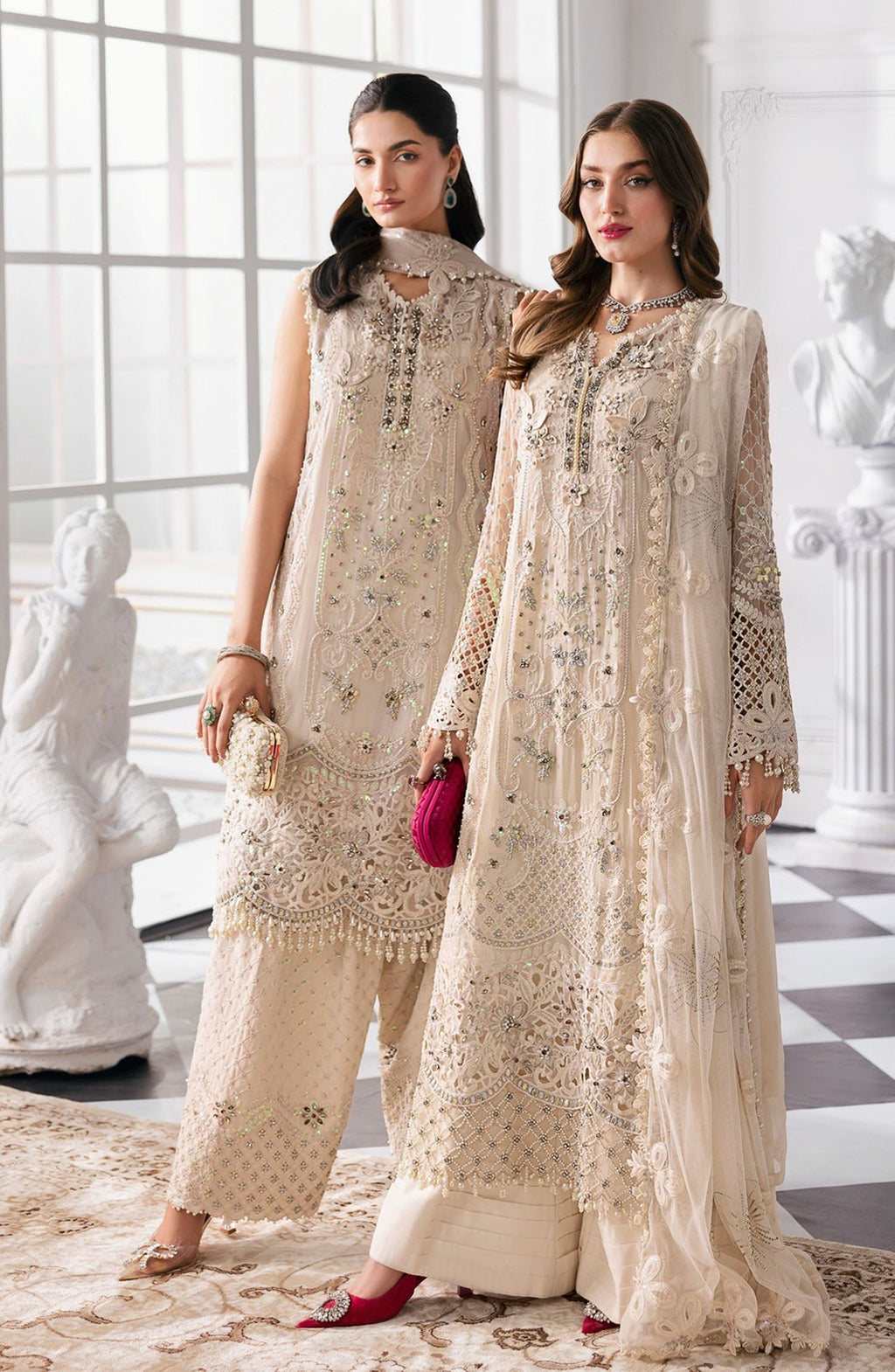 Maria B Embroidered Chiffon Suit