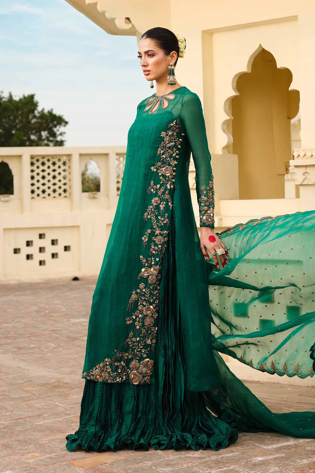 Maria B Unstitched Handwork Suit