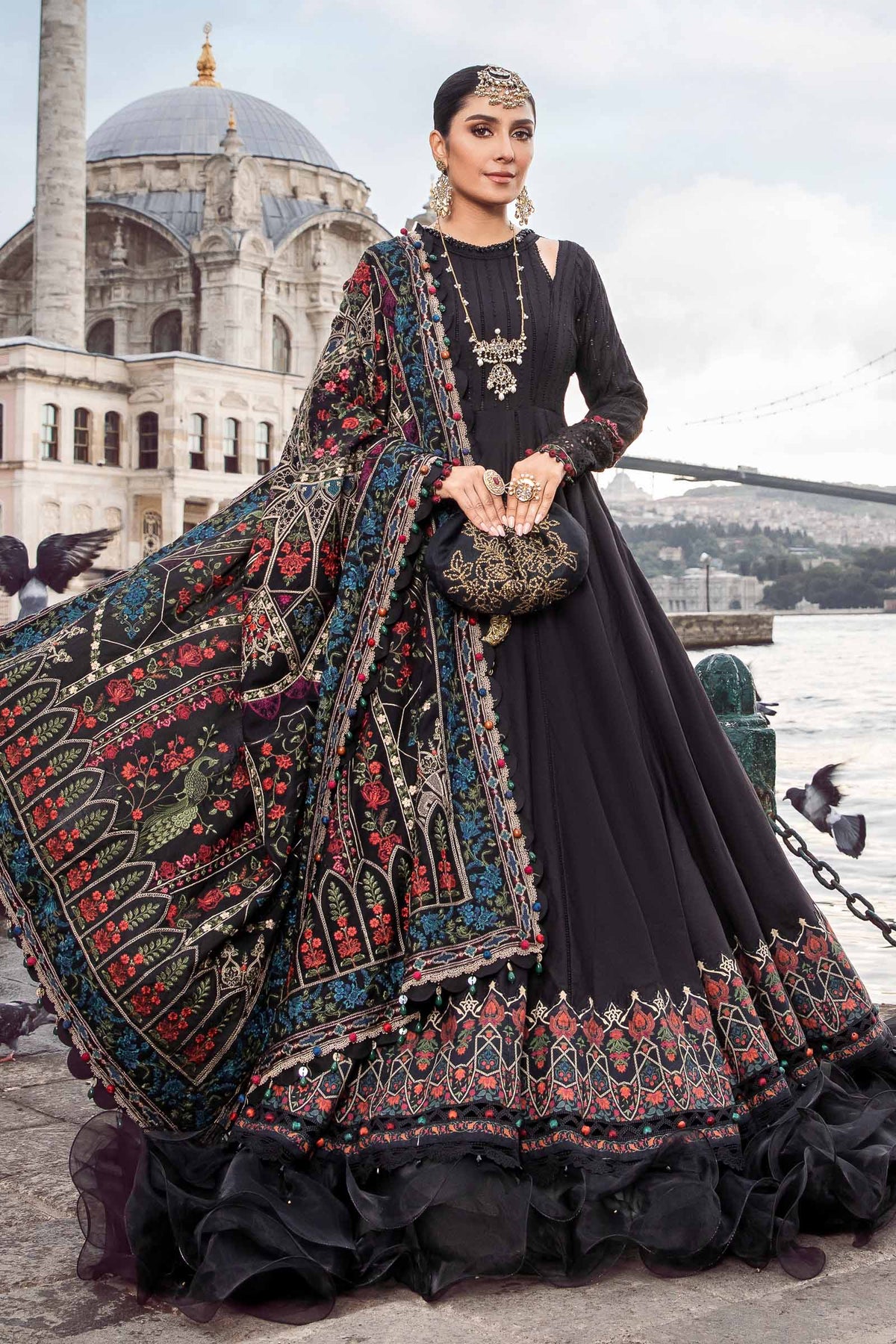 Maria B Embroidered Luxury Winter Creation