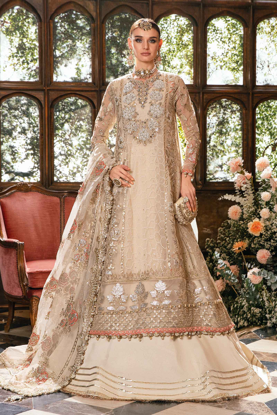 Maria B Luxury Embroidered Suit