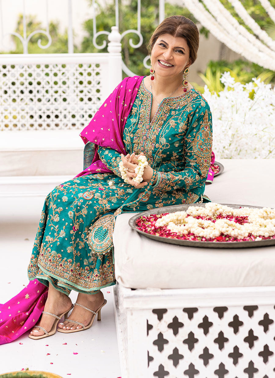 Farah Talib Aziz Handwork Suit 3 Pcs