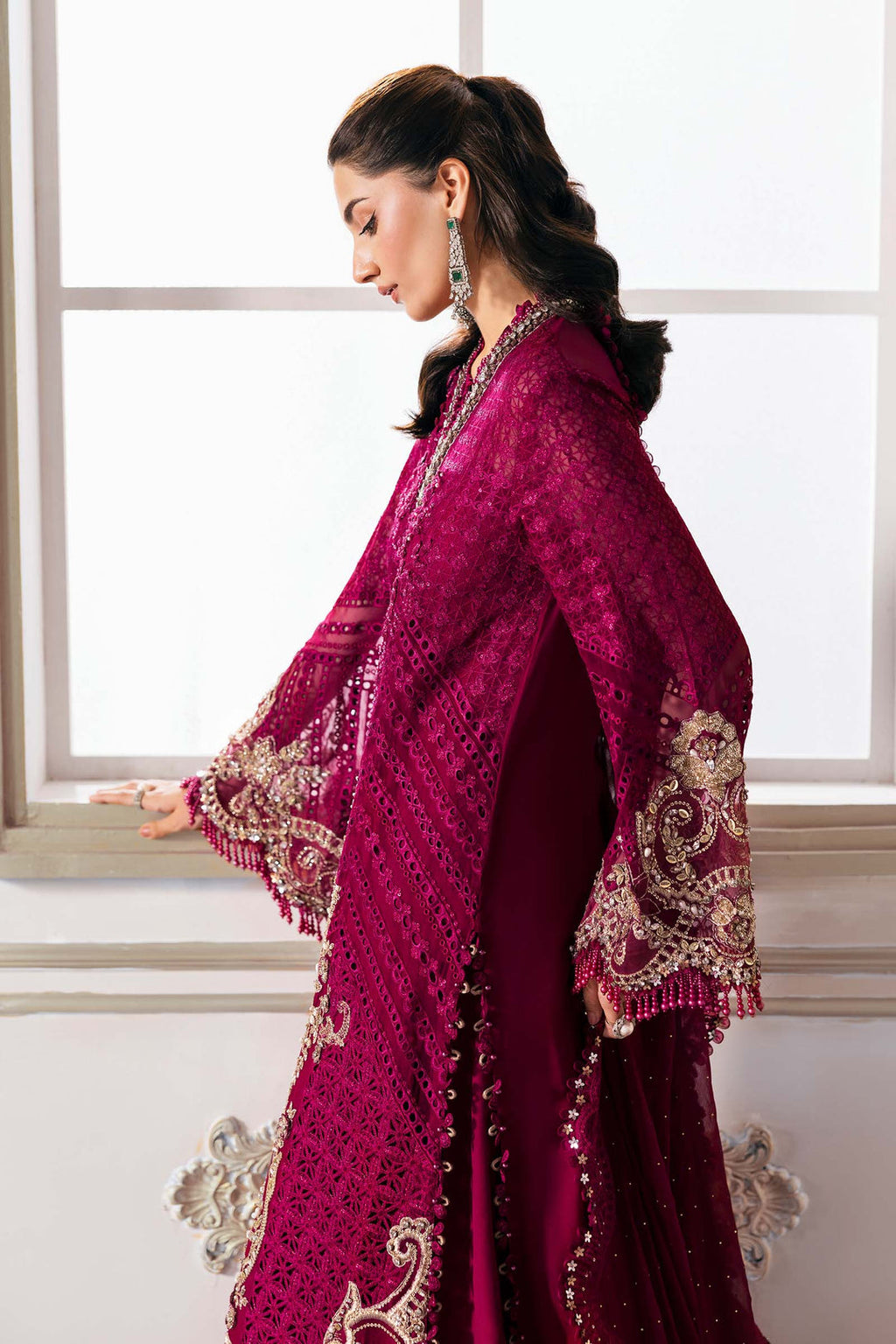 Maria B Luxury Embroidered Chiffon Unstitched Suit