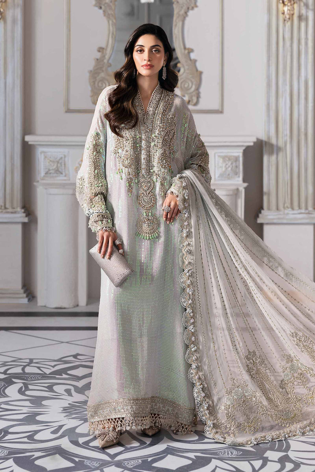 Maria B Luxury Embroidered Chiffon