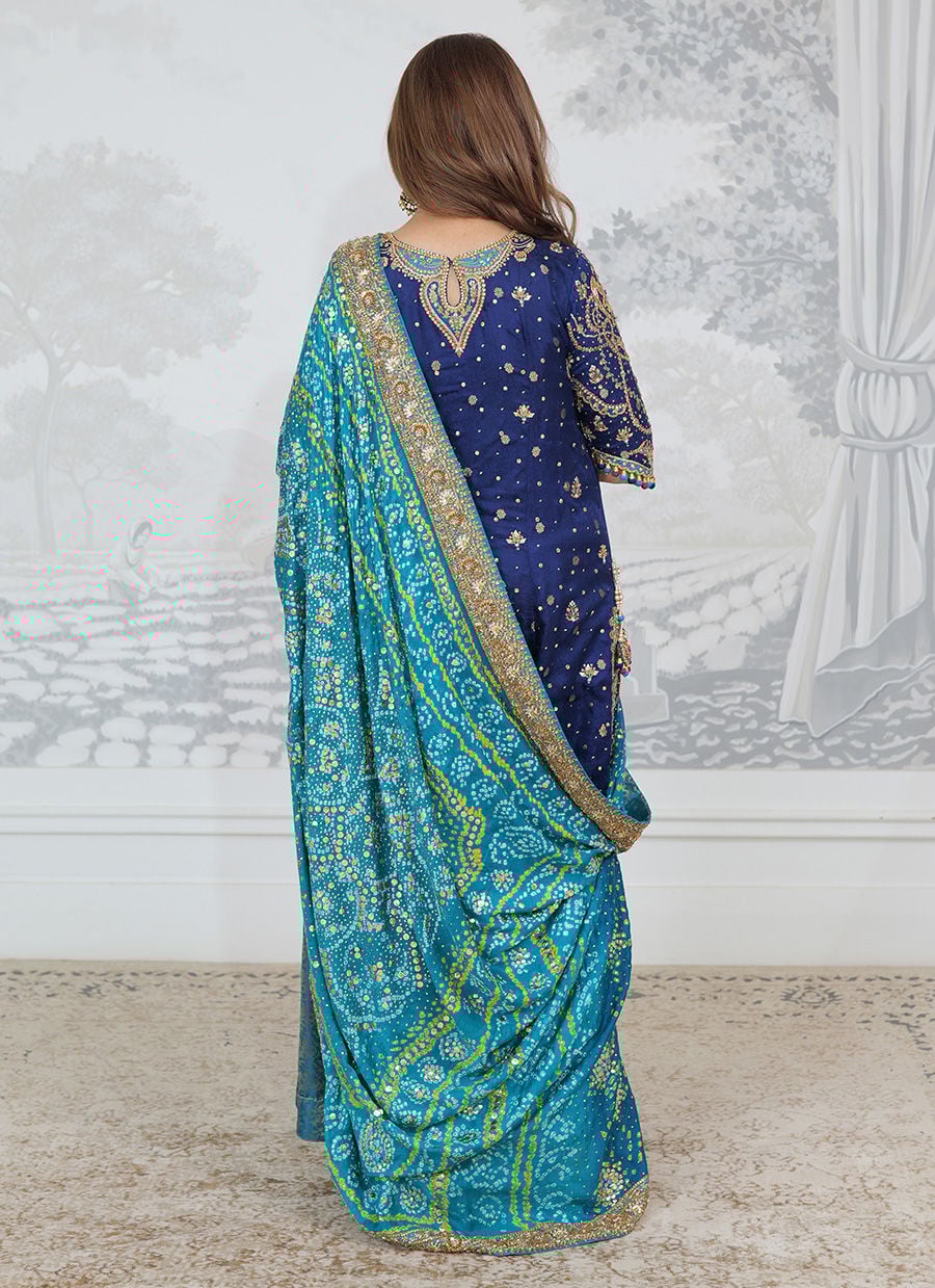 Farah Talib Aziz Hand Work Suit