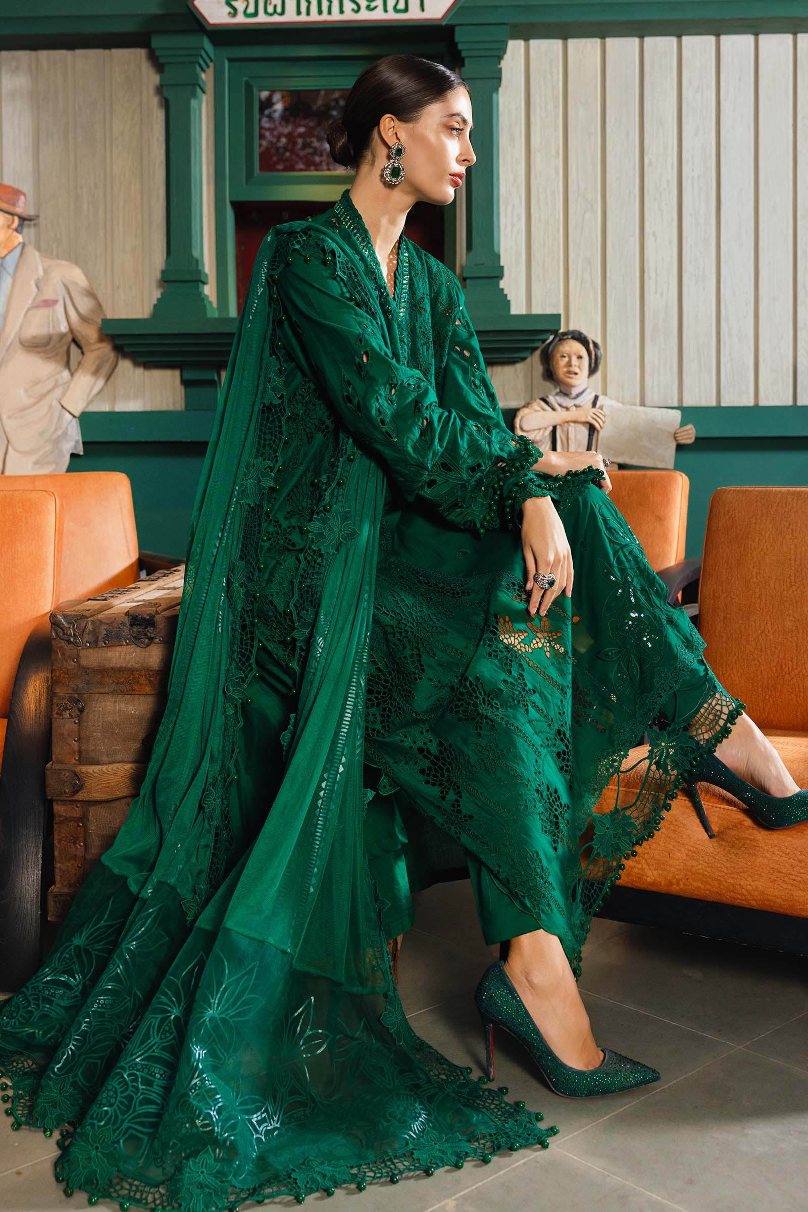 Maria B Embroidered Luxury Lawn