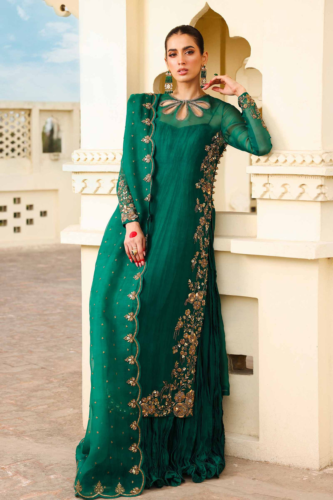 Maria B Unstitched Handwork Suit