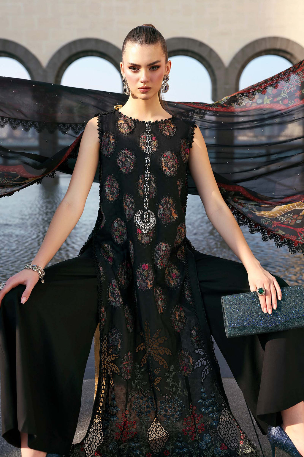 Maria B Embroidered Luxury Lawn