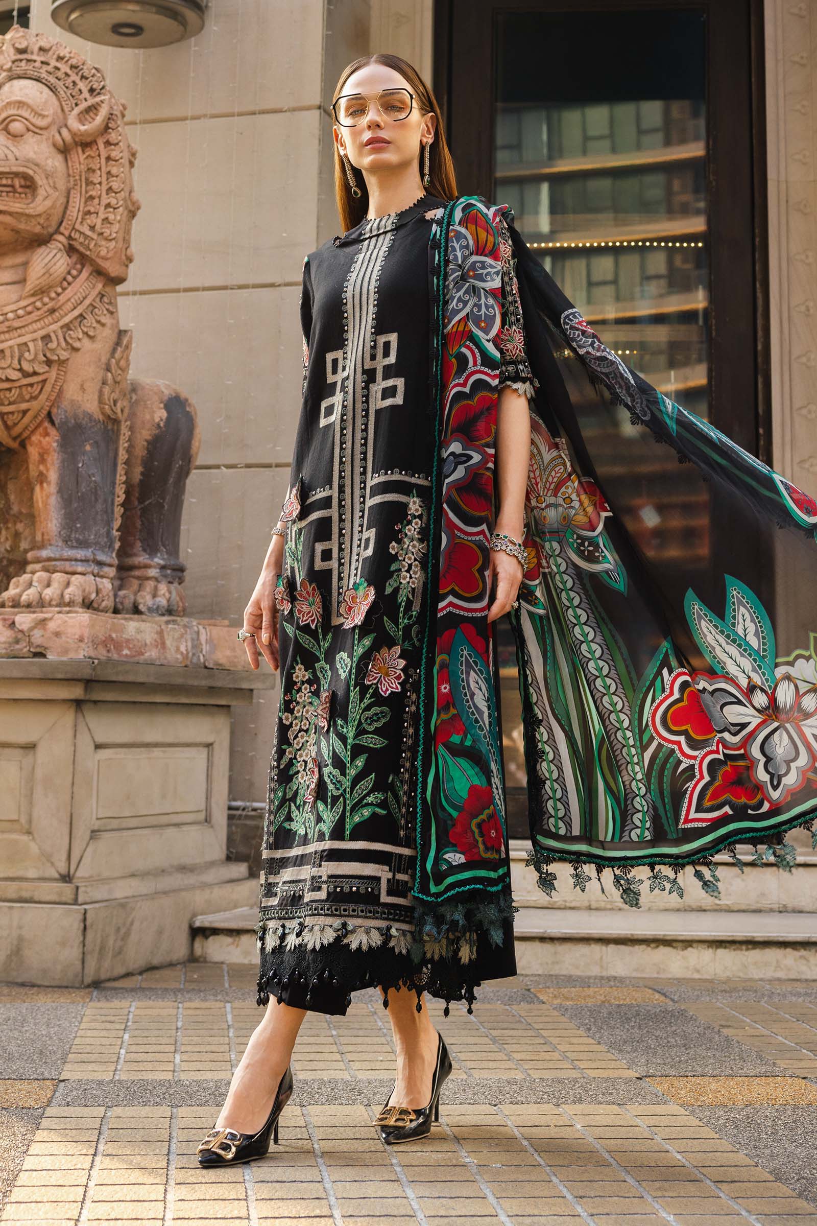 Maria B Embroidered Luxury Lawn